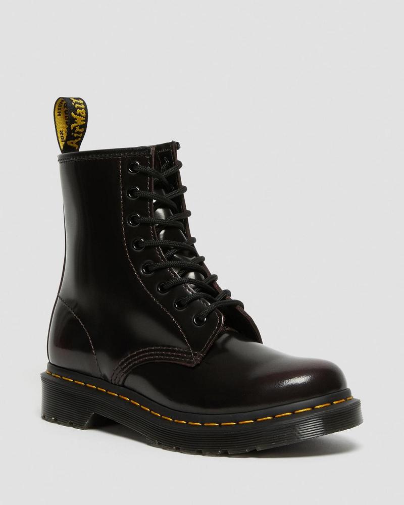 Dr Martens 1460 Arcadia Læder Snørestøvler Dame Lyserød Rød | DK 147CTV